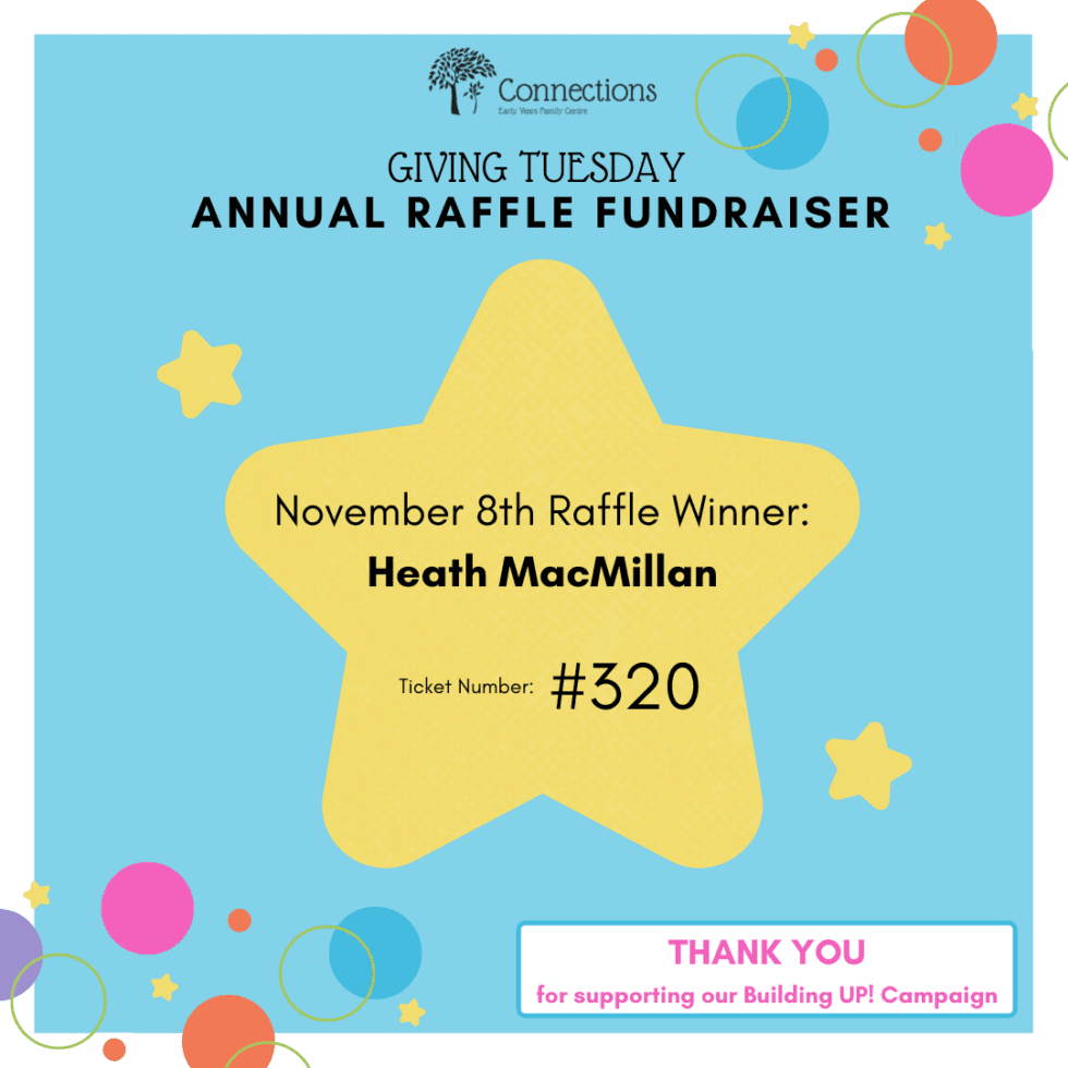 November 8th Raffle Winner Connections Early Years Family Centre