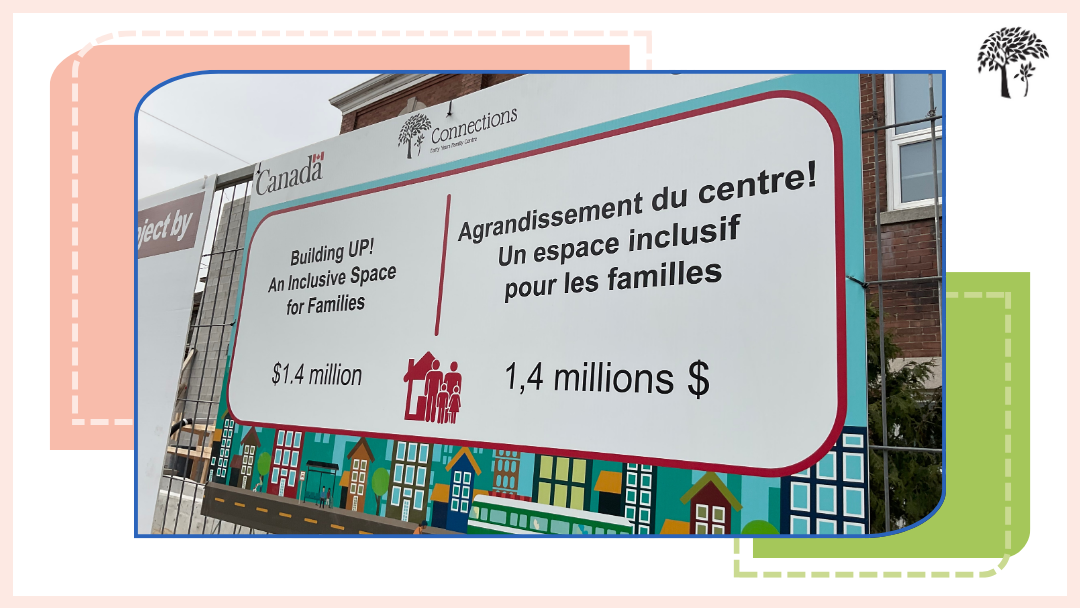 Le gouvernement fédéral soutient le projet « Building UP ! » du Connections Early Years Family Centre Projet